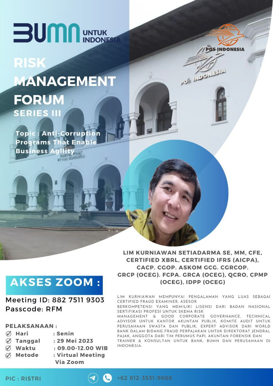 Webinar Risk Management Forum Series III